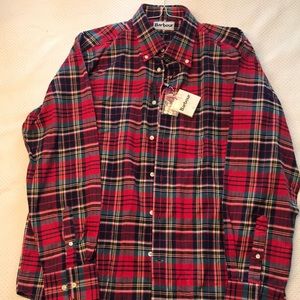 NWT men’s plaid Barbour shirt XL regular